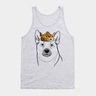 Norwegian Buhund Dog King Queen Wearing Crown Tank Top